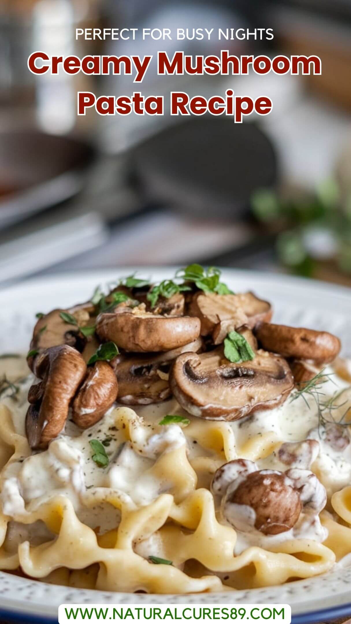 Try this vegan creamy mushroom pasta for a dairy-free twist on a classic! Made with a rich, plant-based sauce and sautéed mushrooms, it’s a wholesome, satisfying meal everyone will love. #VeganMushroomPasta #CreamyPastaRecipe #PlantBasedMeals