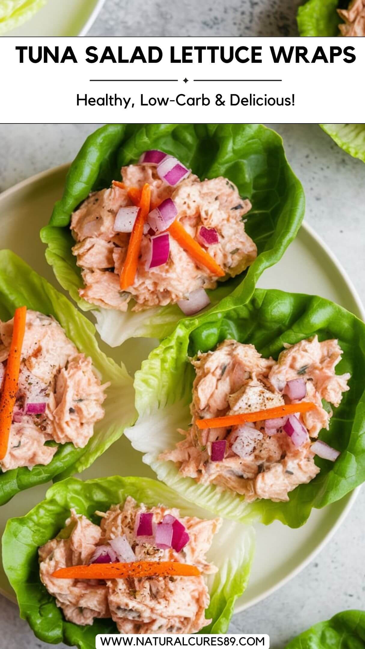 These Easy Tuna Salad Lettuce Wraps take just 10 minutes to make! 🕒 Packed with omega-3s, lean protein, and fresh flavors, they’re perfect for a low-calorie meal that satisfies. Try them today!